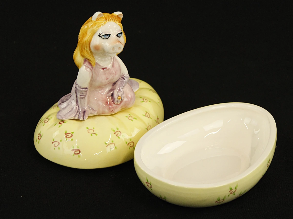 Miss Piggy keramiek sieradendoosje – Sigma TasteSetter (Japan, ca. 1979) - foto 6