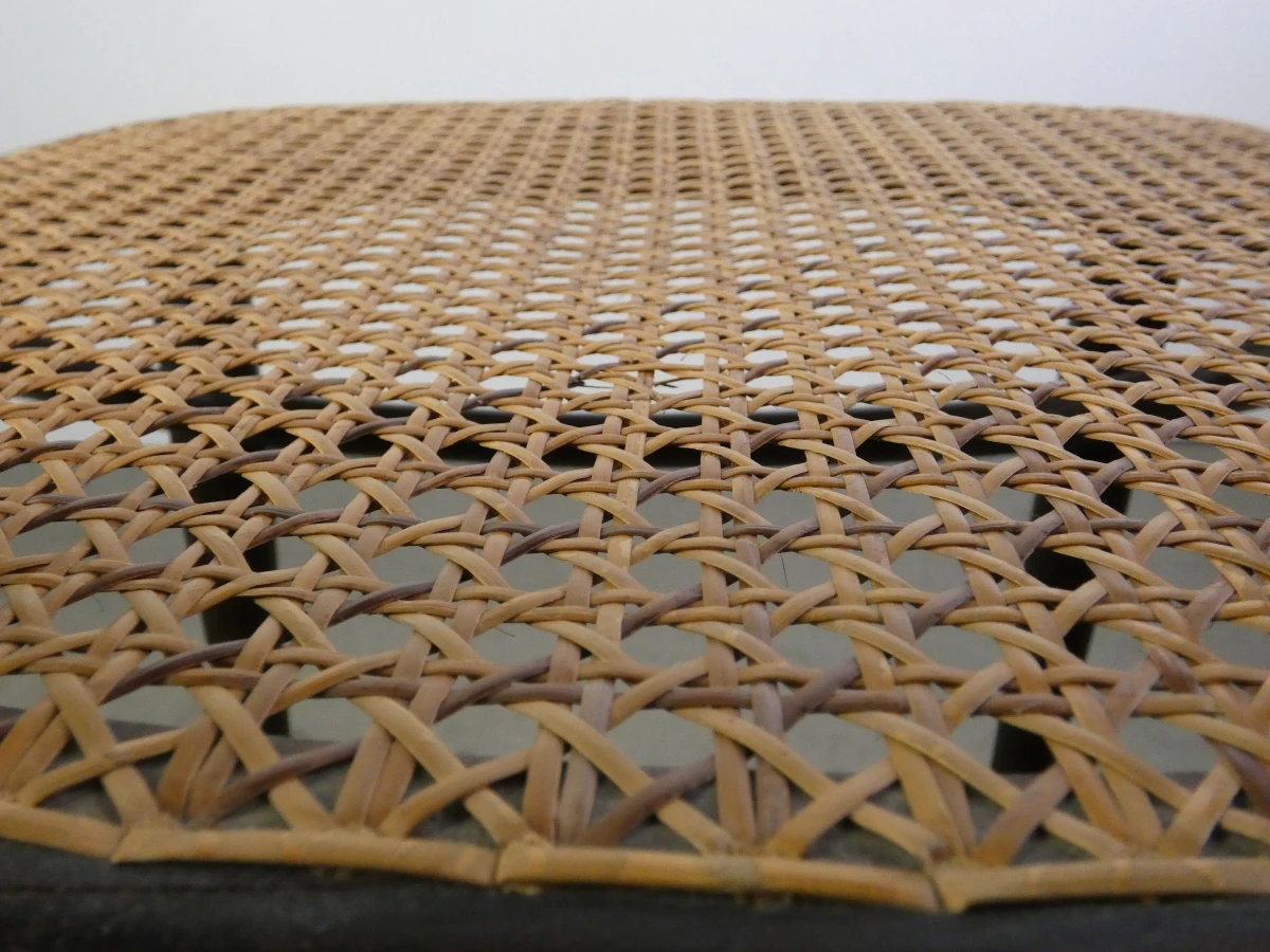 Vintage Thonet-stijl armstoel met rotanzetting - foto 22