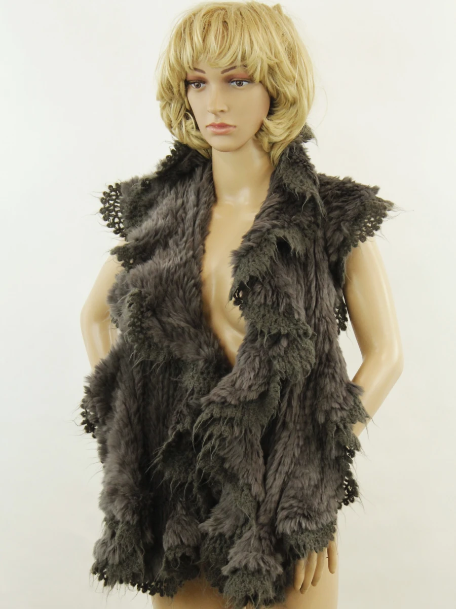 Gerard Darel Franse Luxe Bontlook Sjaal - foto 8