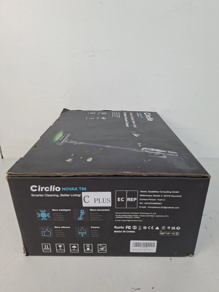 Nieuw in Doos: Circlio Novax T01 Draadloze Steelstofzuiger – Smart & Krachtig - foto 2