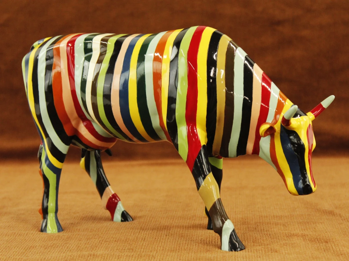 CowParade – Striped – Cary Smith – New York 2000 – Grote verzameleditie - foto 3