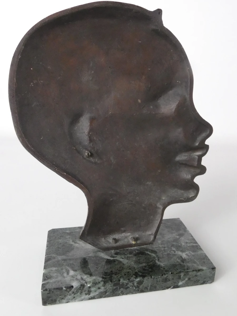 Set van Drie Art Deco / Mid-Century sculpturen - foto 6