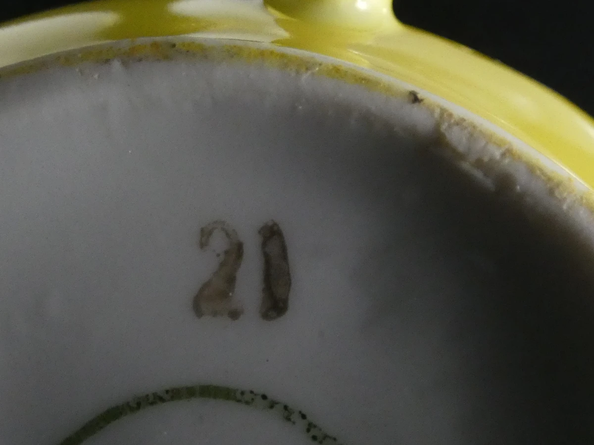 Vintage Kahla 'Polka Dot' porseleinen koffieset - 12-delig - foto 12
