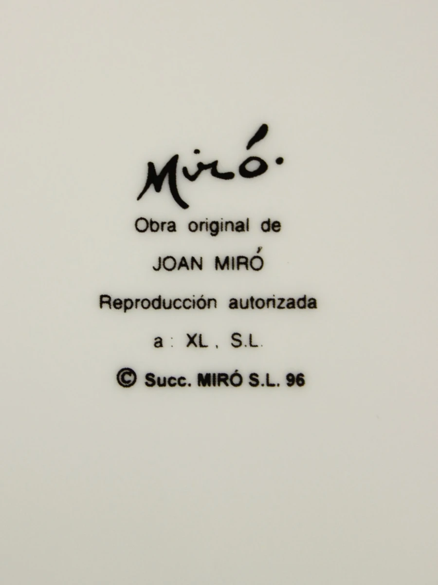 Joan Miro Set van 6 dessertborden met reproducties van werken van de kunstenaar - foto 9