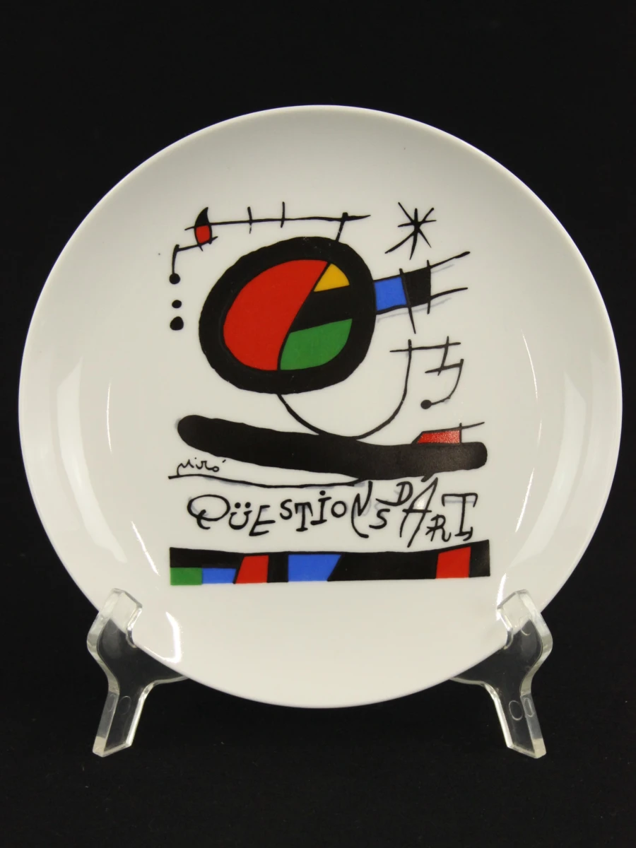Joan Miro Set van 6 dessertborden met reproducties van werken van de kunstenaar - foto 6