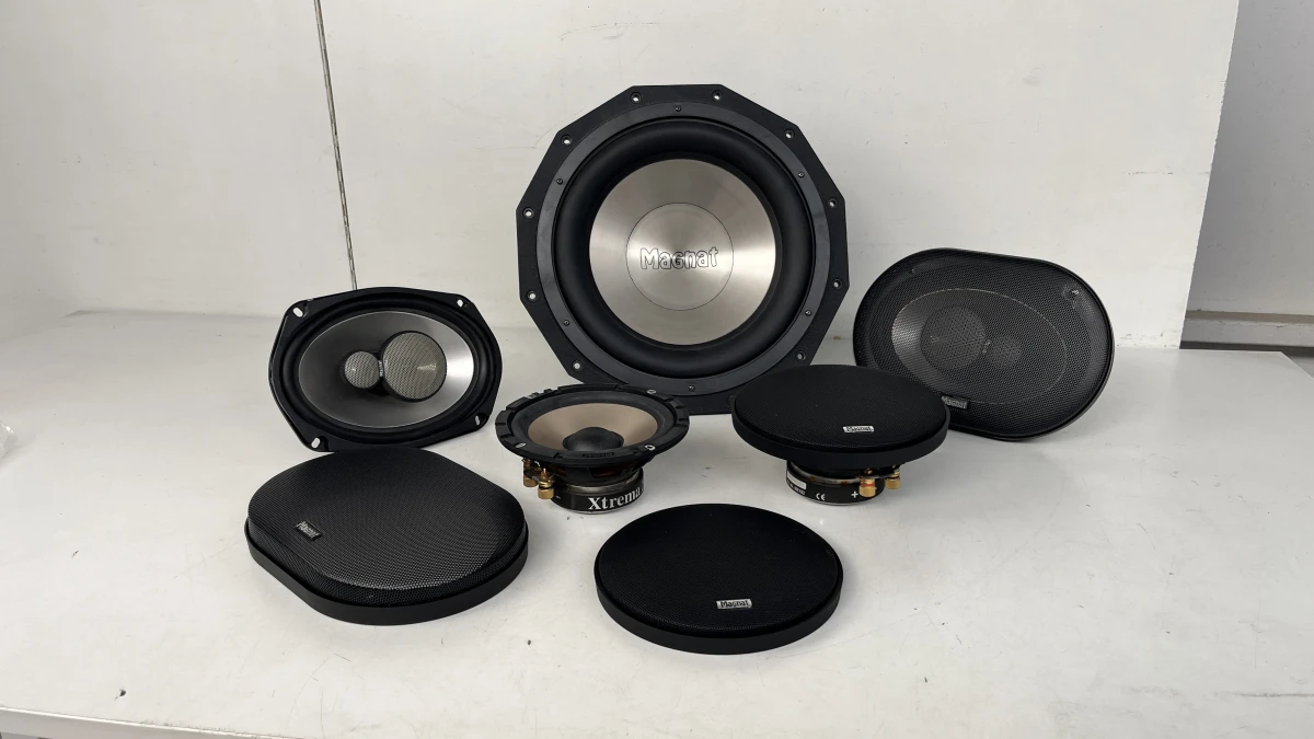 Autospeakerset Magnat Destructor Xtrema Xcentric carhifi nieuwstaat NOS subwoofer - foto 2