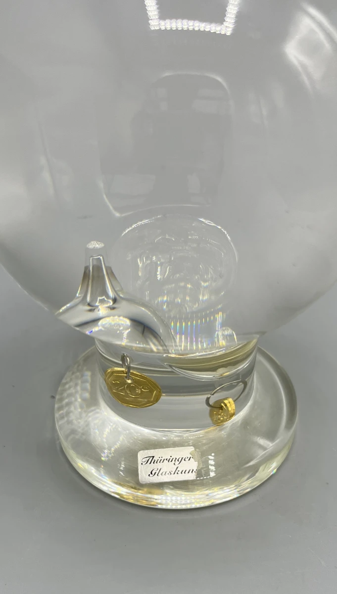 Galileo thermometer Thüringer Glaskunst tafelmodel decoratief glas - foto 2