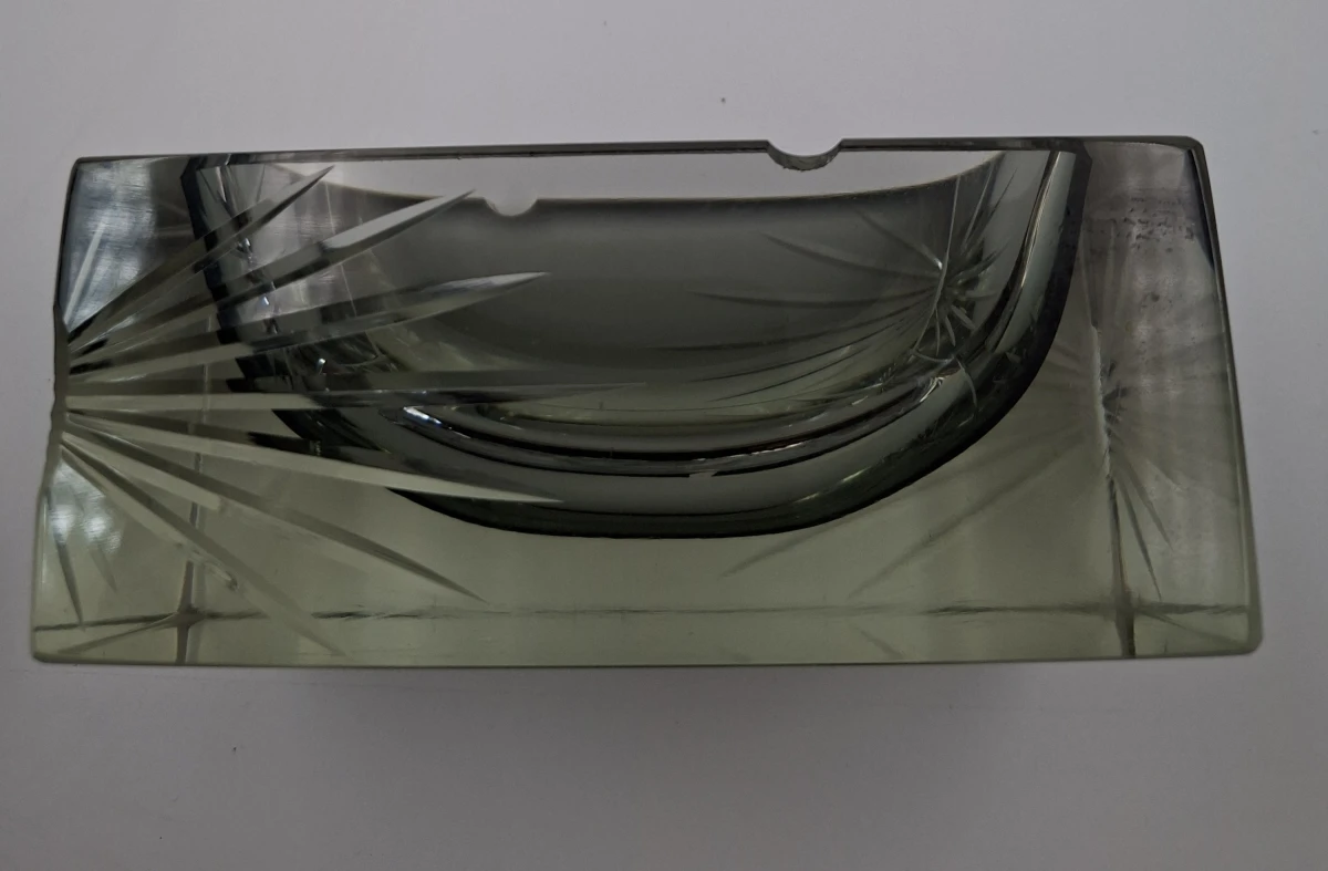 Murano asbak van geslepen kristal - foto 4