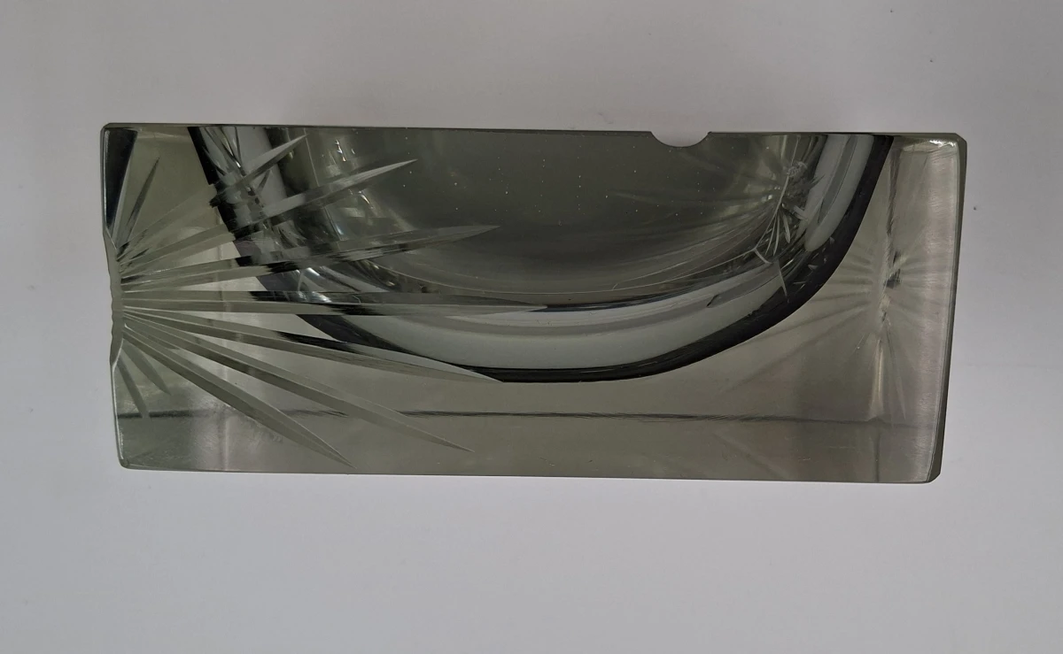Murano asbak van geslepen kristal - foto 3