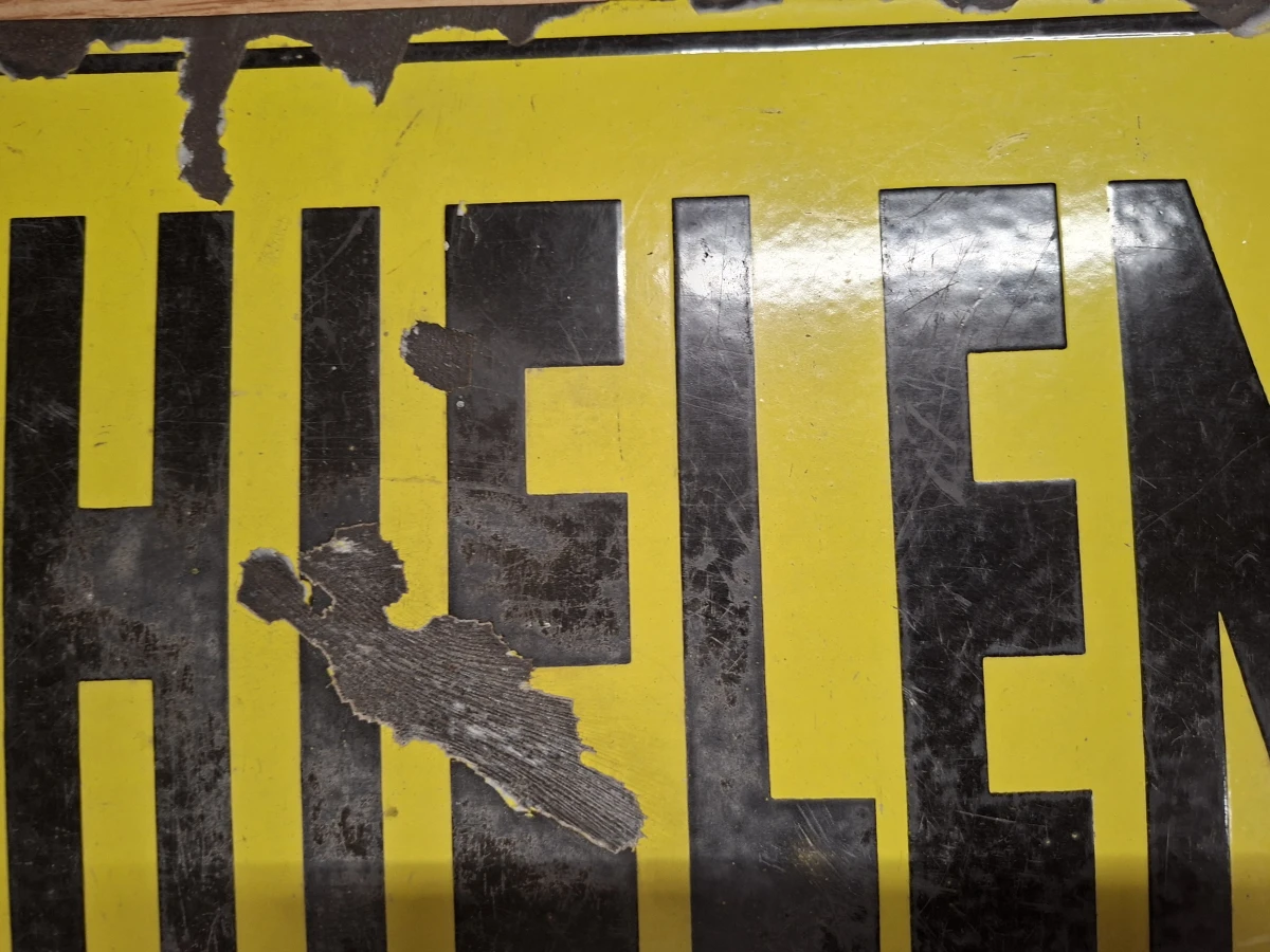 Vintage metalen reclamebord vroegere fietsenwinkel Gent - foto 3