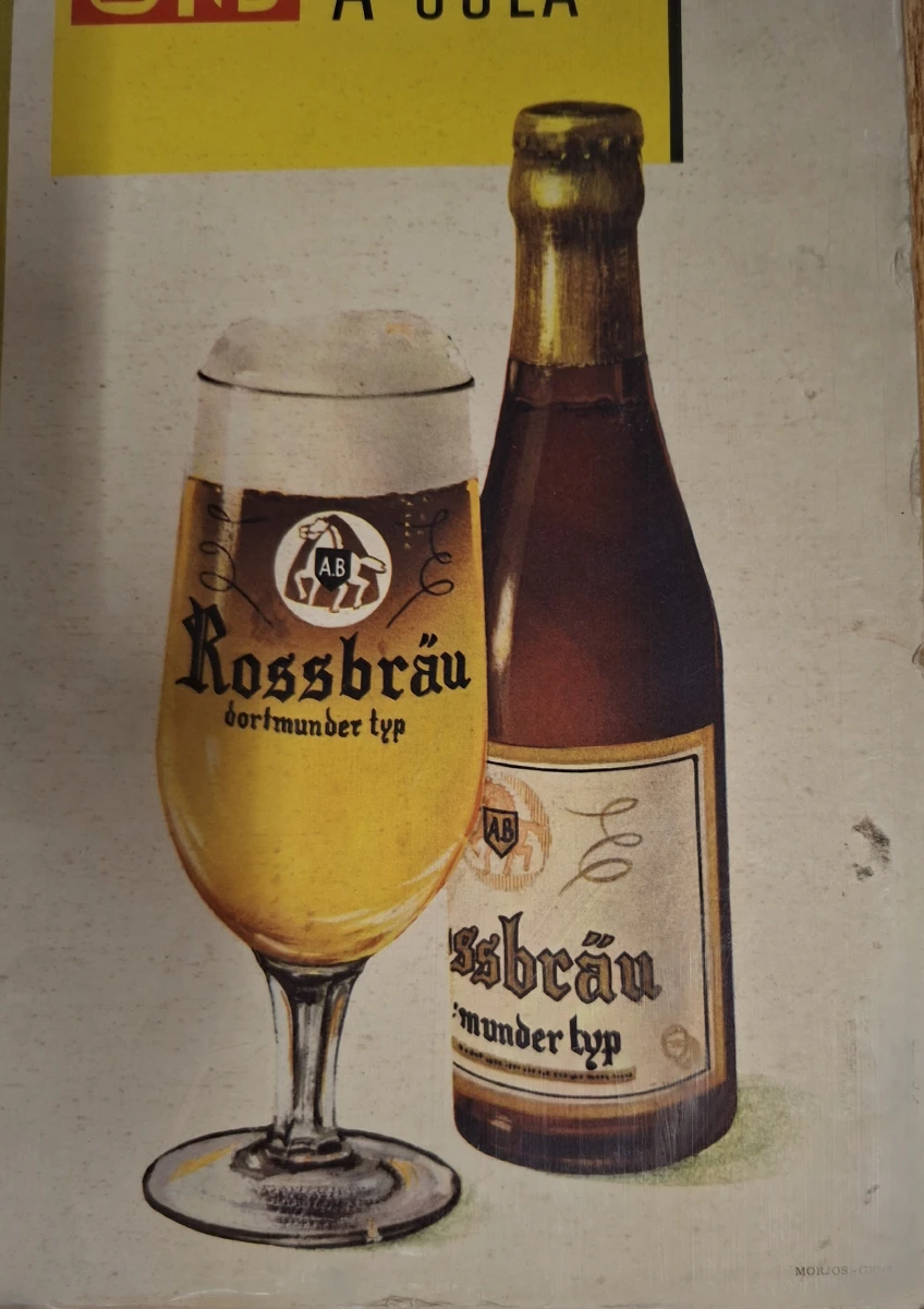 Vintage kartonnen reclamebord van brouwerij Anglo-Belge - foto 4