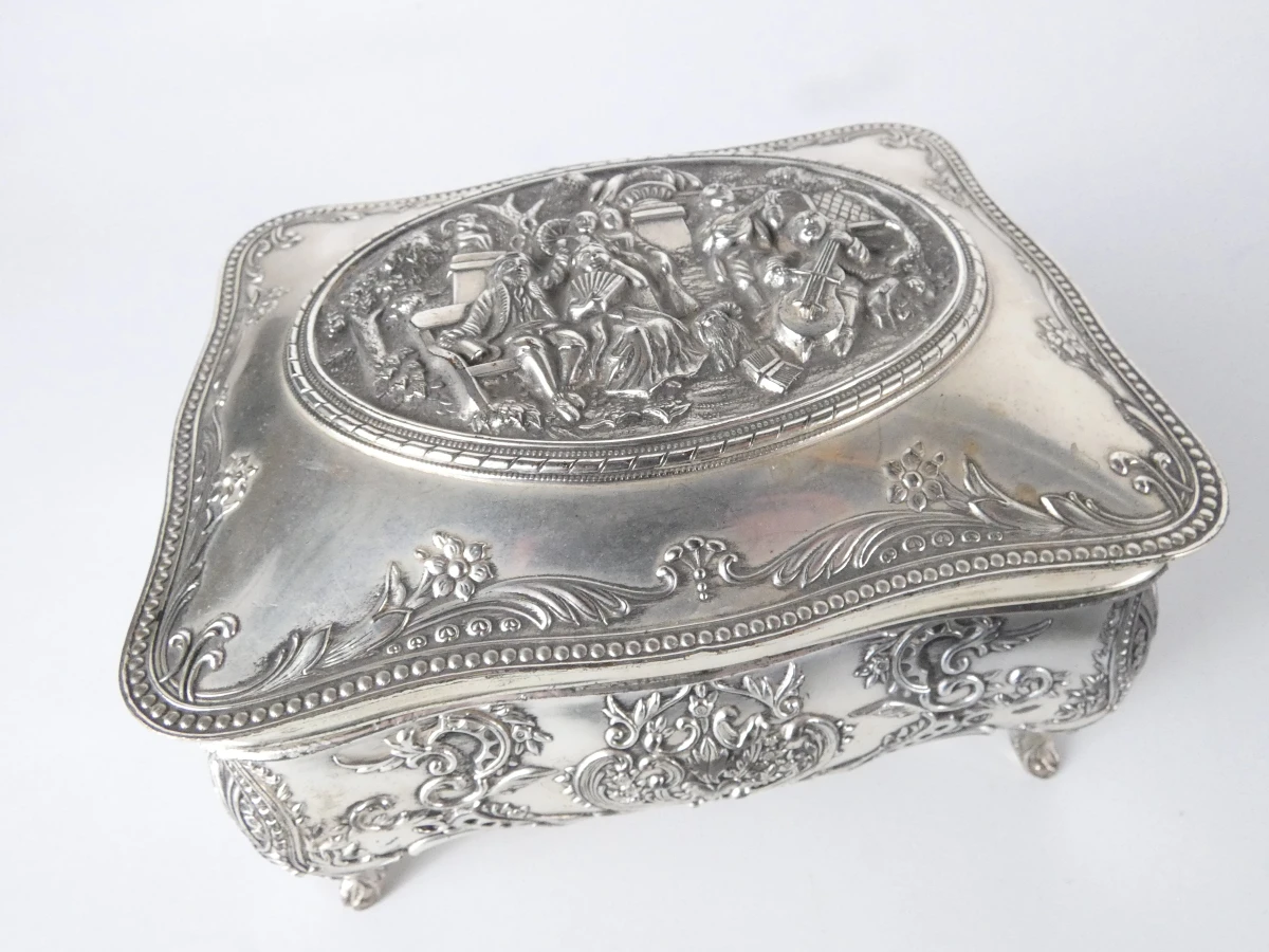 Set van 4 vintage sieraden- en opbergdoosjes - foto 11