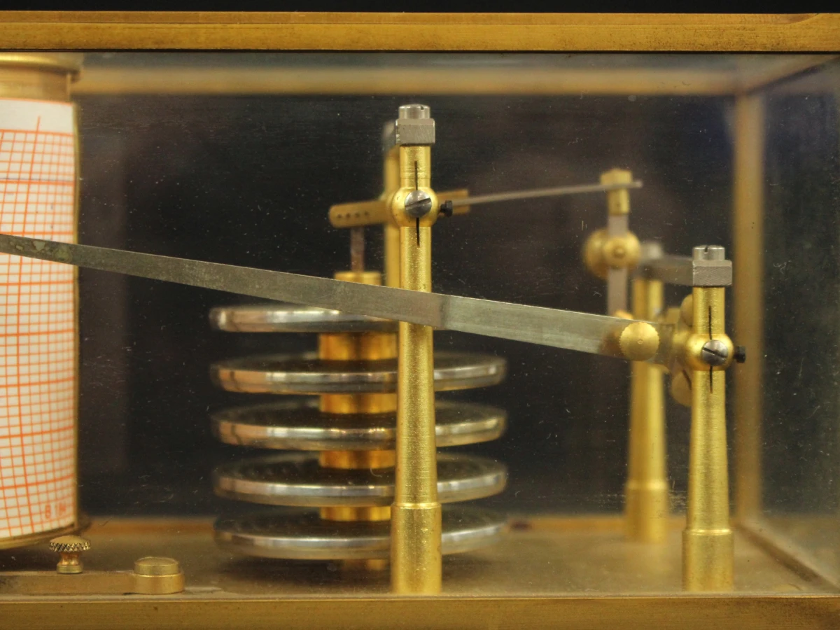ZENITH Zwitserse Messing Barograaf Nº 943 - foto 10
