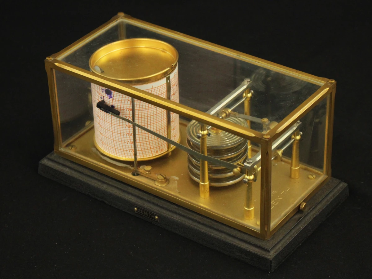 ZENITH Zwitserse Messing Barograaf Nº 943 - foto 13