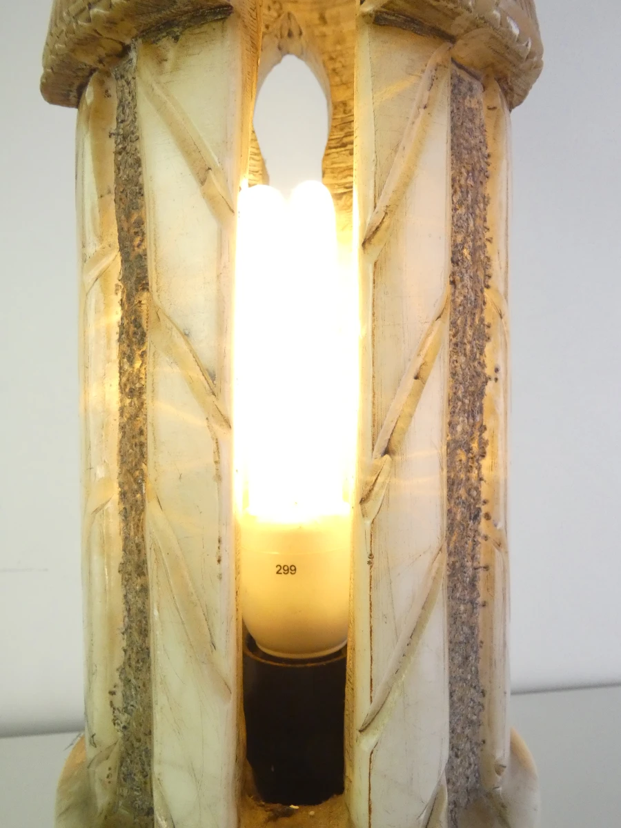Decoratieve verlichte Marmerlook Zuil / Pilaarlamp - foto 8