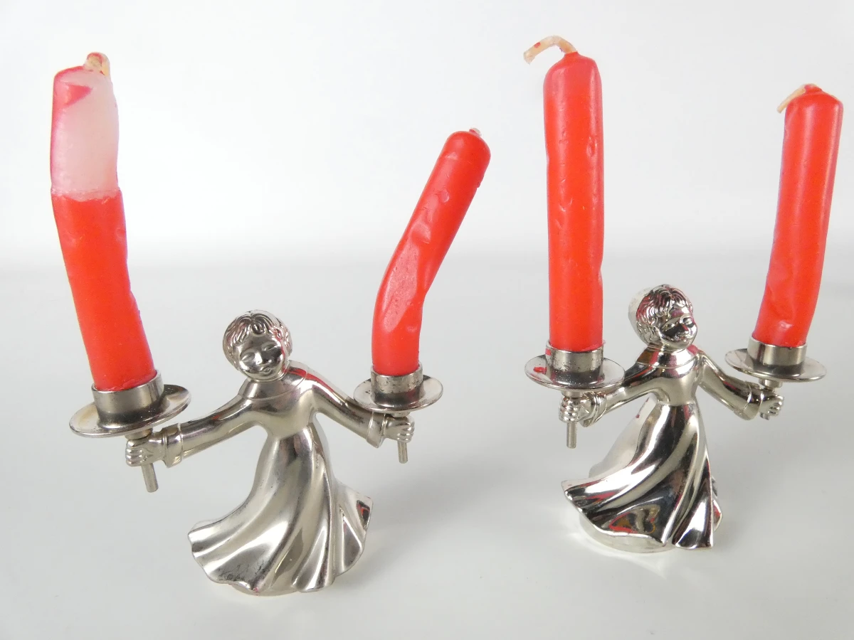 Lot vintage BMF-kandelaars en Nagel-design - foto 3