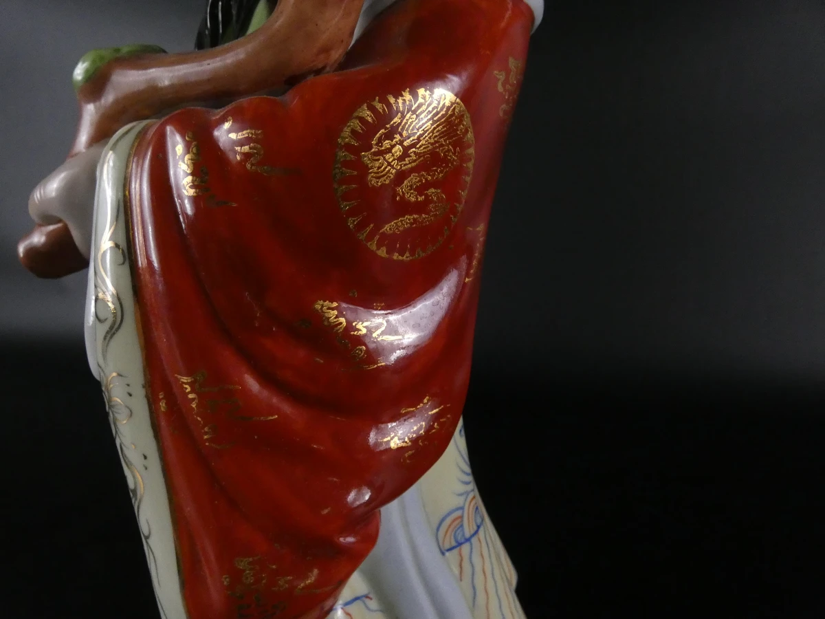 Set van drie Chinese geluksgoden: Fu, Lu en Shou figuren - foto 9