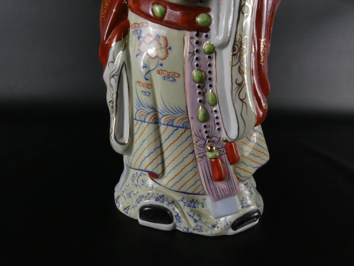 Set van drie Chinese geluksgoden: Fu, Lu en Shou figuren - foto 11