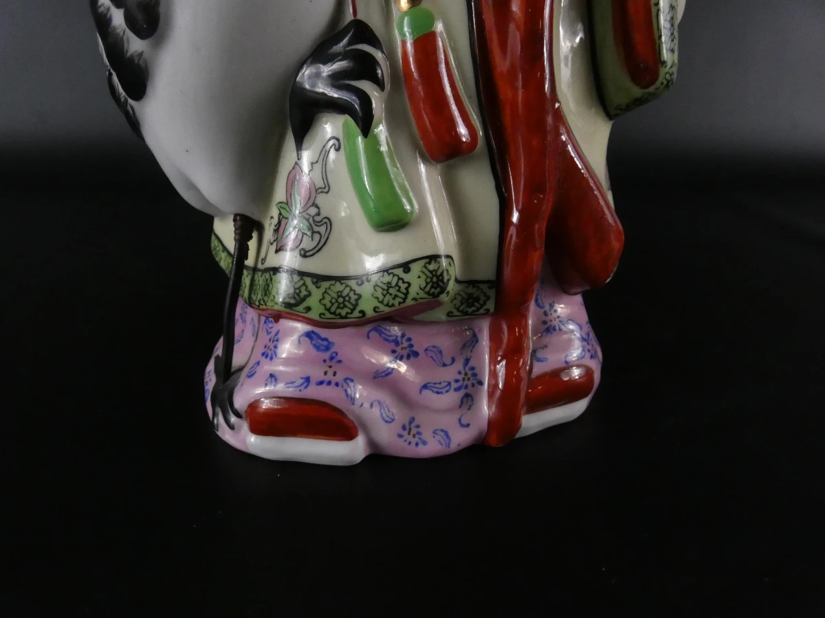 Set van drie Chinese geluksgoden: Fu, Lu en Shou figuren - foto 33