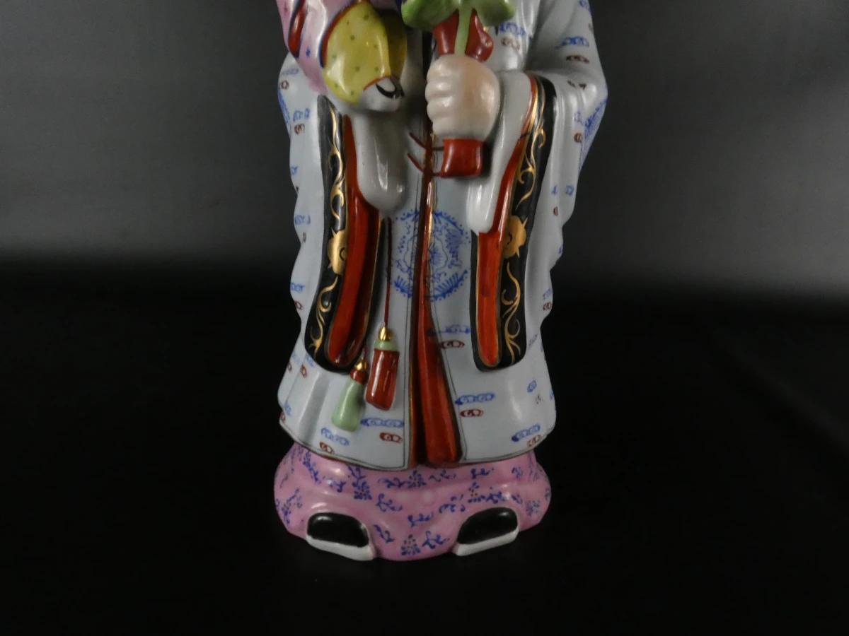 Set van drie Chinese geluksgoden: Fu, Lu en Shou figuren - foto 40