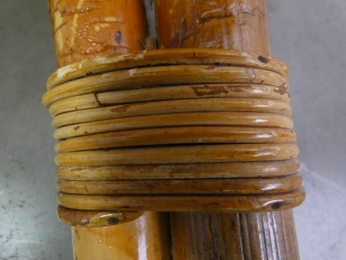 Ronde rotan salontafel met wit blad - foto 7