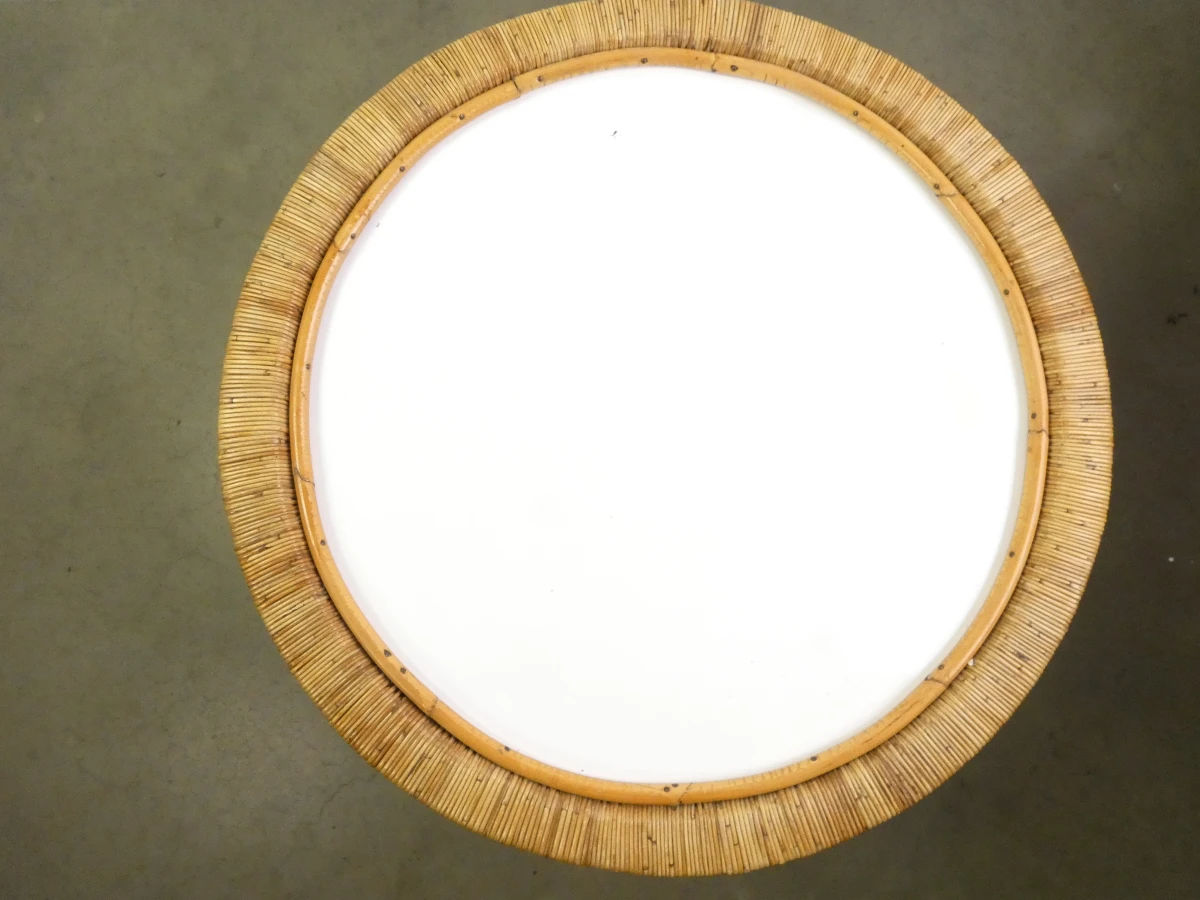 Ronde rotan salontafel met wit blad - foto 11