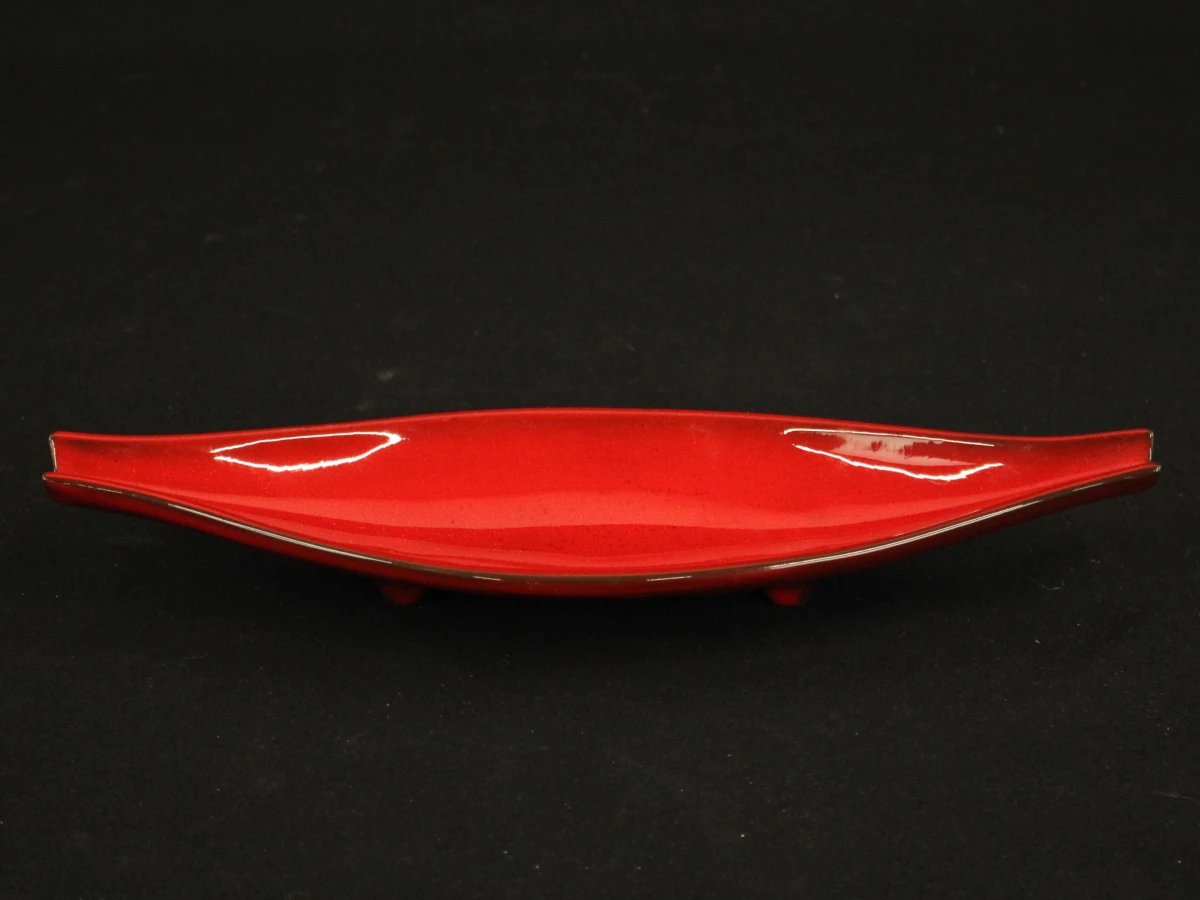 Mid-Century Fat Lava Set Jaren 60/70 • Twee Asbakken & Bootvorm Schaal - foto 5