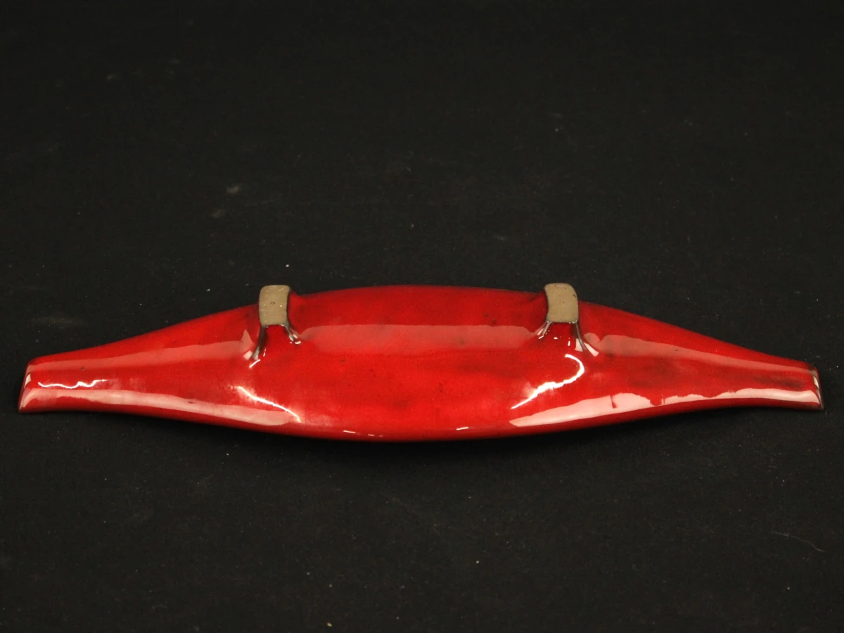 Mid-Century Fat Lava Set Jaren 60/70 • Twee Asbakken & Bootvorm Schaal - foto 6
