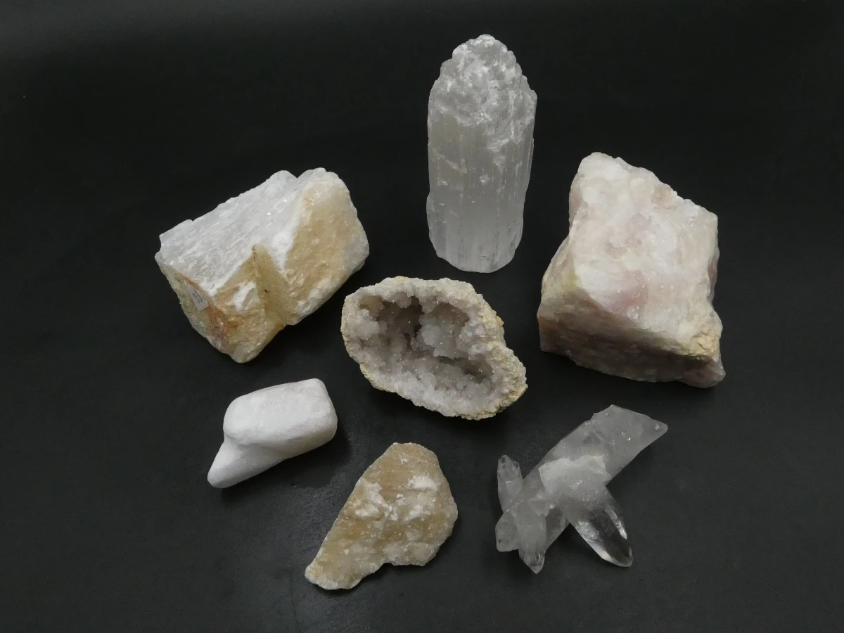 Verzameling mineralen, fossielen en schelpen met opbergdoos - foto 9