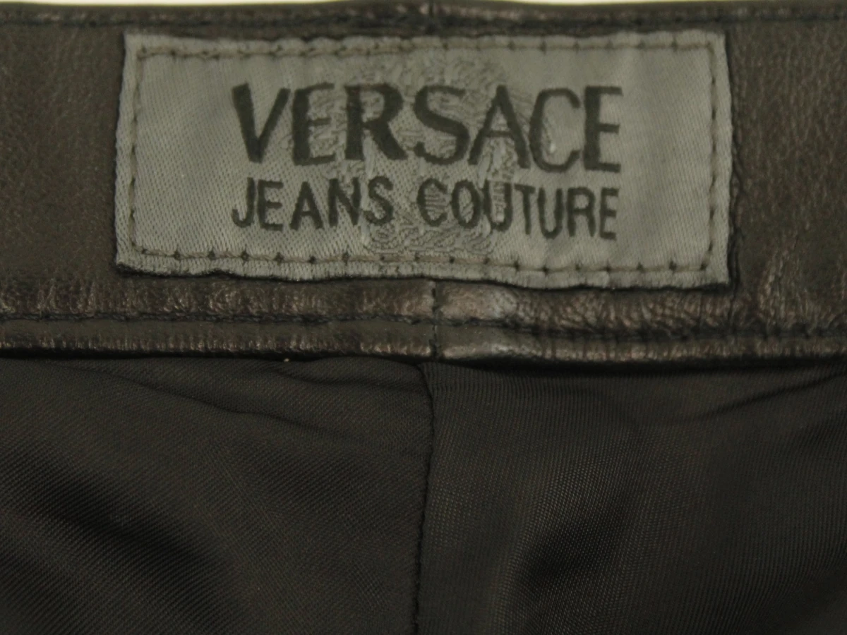 Versace Jeans Couture stoere zwarte lederen damespantalon - foto 4