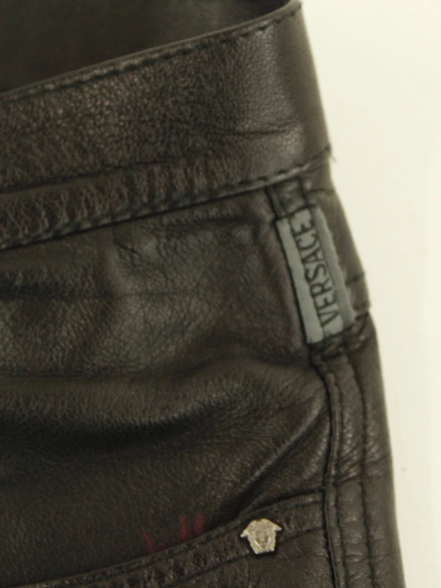 Versace Jeans Couture stoere zwarte lederen damespantalon - foto 6