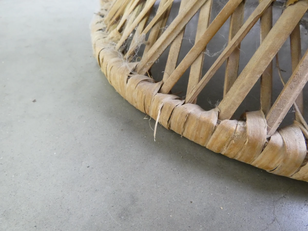 Set van 3 vintage rotan stoelen – decoratieve pauwenstoel en twee kinderstoelen - foto 20