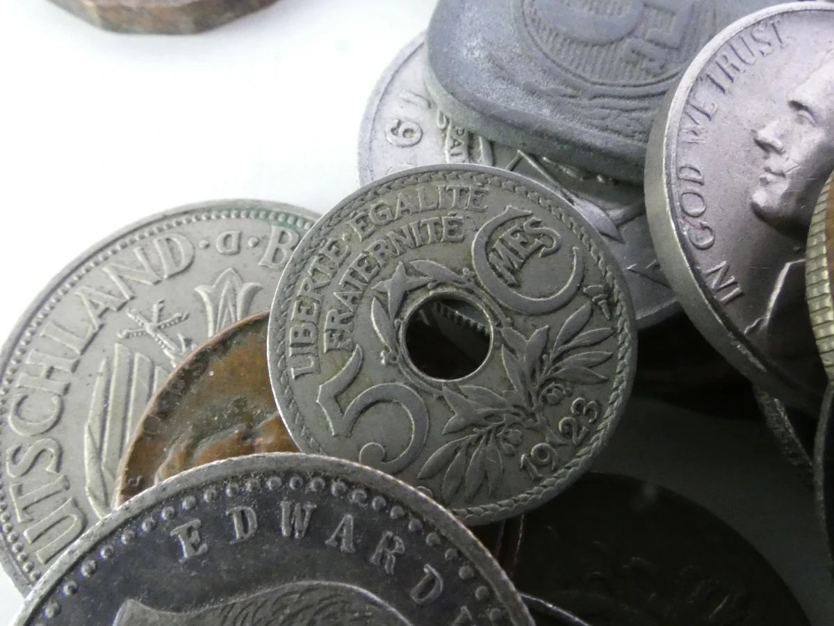Verzameling oude munten uit diverse landen - foto 3