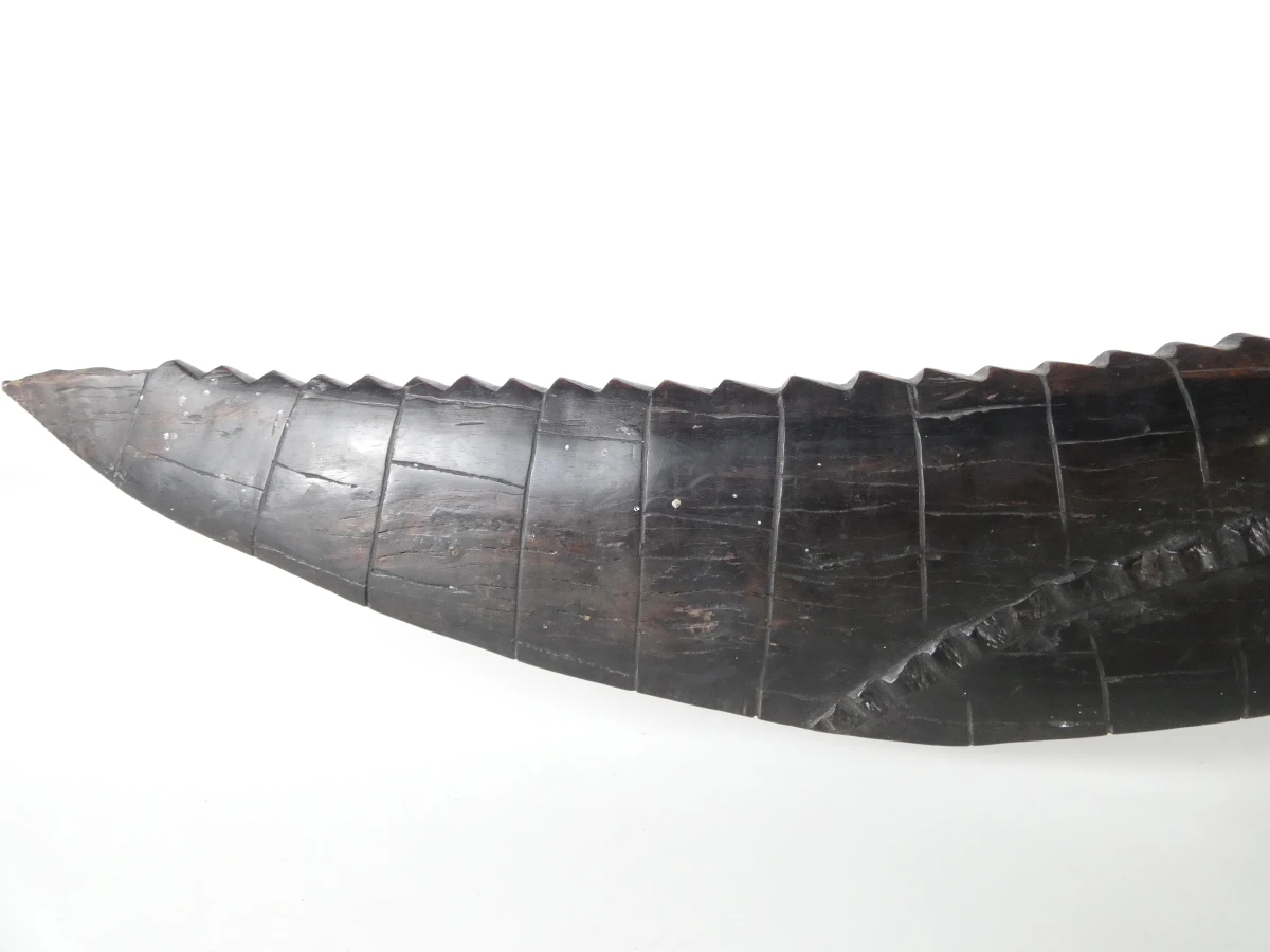 Handgesneden houten krokodil - foto 5