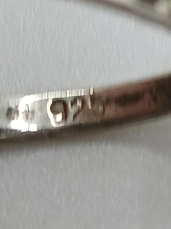 Zilveren ring met markasiet stenen - foto 4