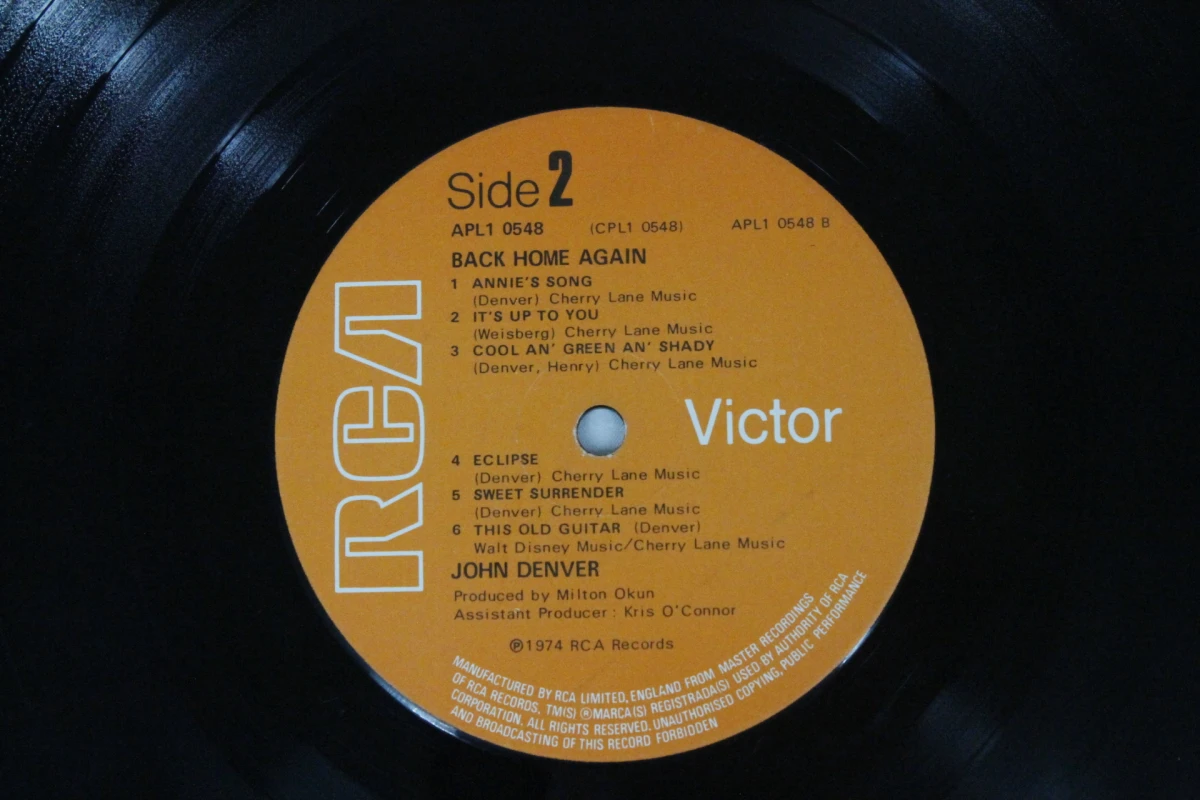 LP: John Denver: Back Home Again - foto 11