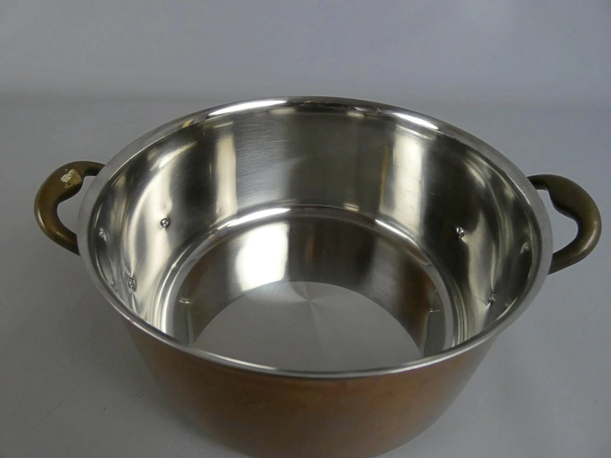 Inocuivre koperen kookpot met messing handgrepen - foto 5