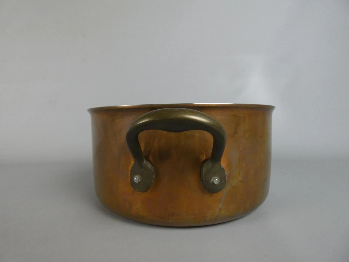 Inocuivre koperen kookpot met messing handgrepen - foto 2