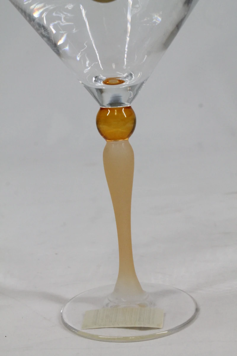 Lot 6 kristallen martiniglazen - foto 4