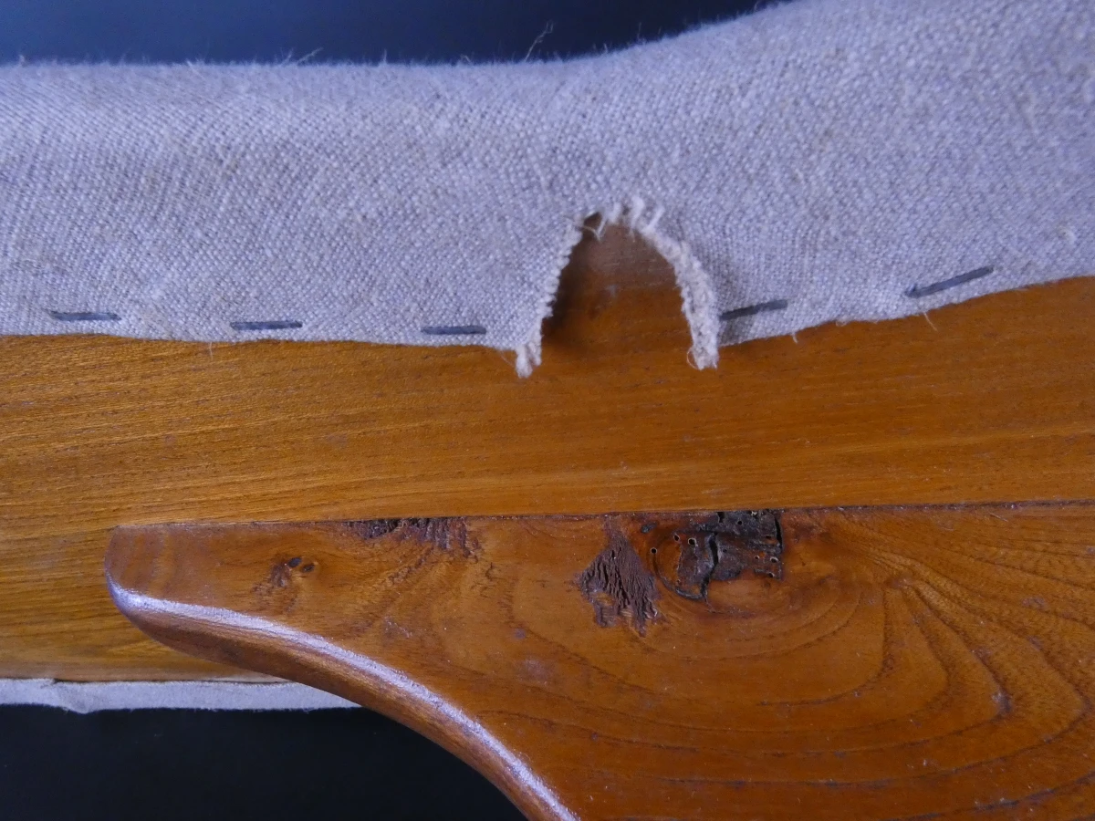 Bijzondere houten strijkplank met stoffen bekleding - foto 7