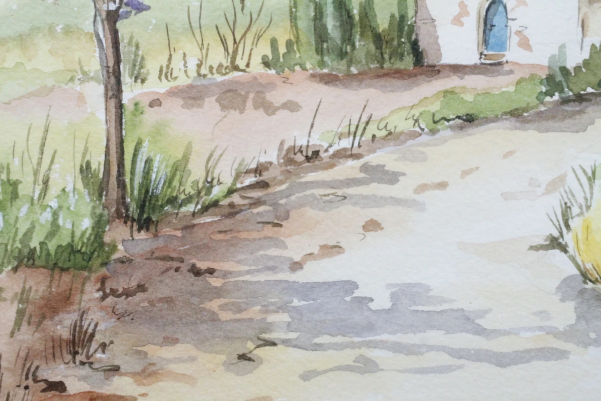 Aquarelschilderij met certificaat: Michèle Gallego - foto 5