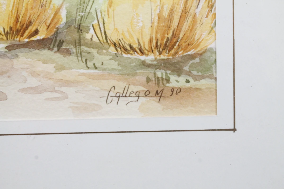 Aquarelschilderij met certificaat: Michèle Gallego - foto 3