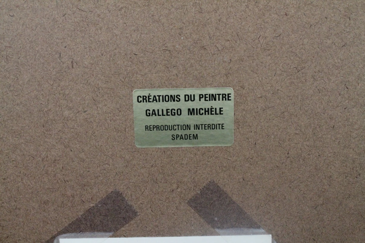 Aquarelschilderij met certificaat: Michèle Gallego - foto 7