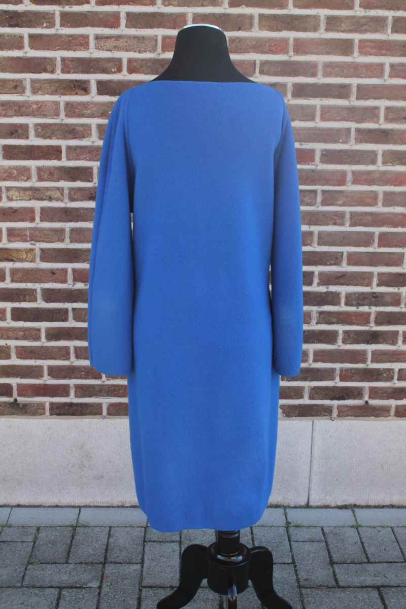 Blauw wollen kleed (Natan) - Maat 42 - foto 4