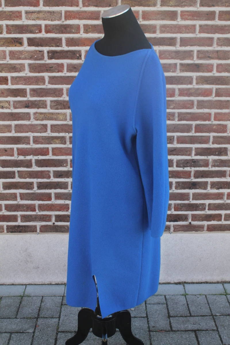 Blauw wollen kleed (Natan) - Maat 42 - foto 3