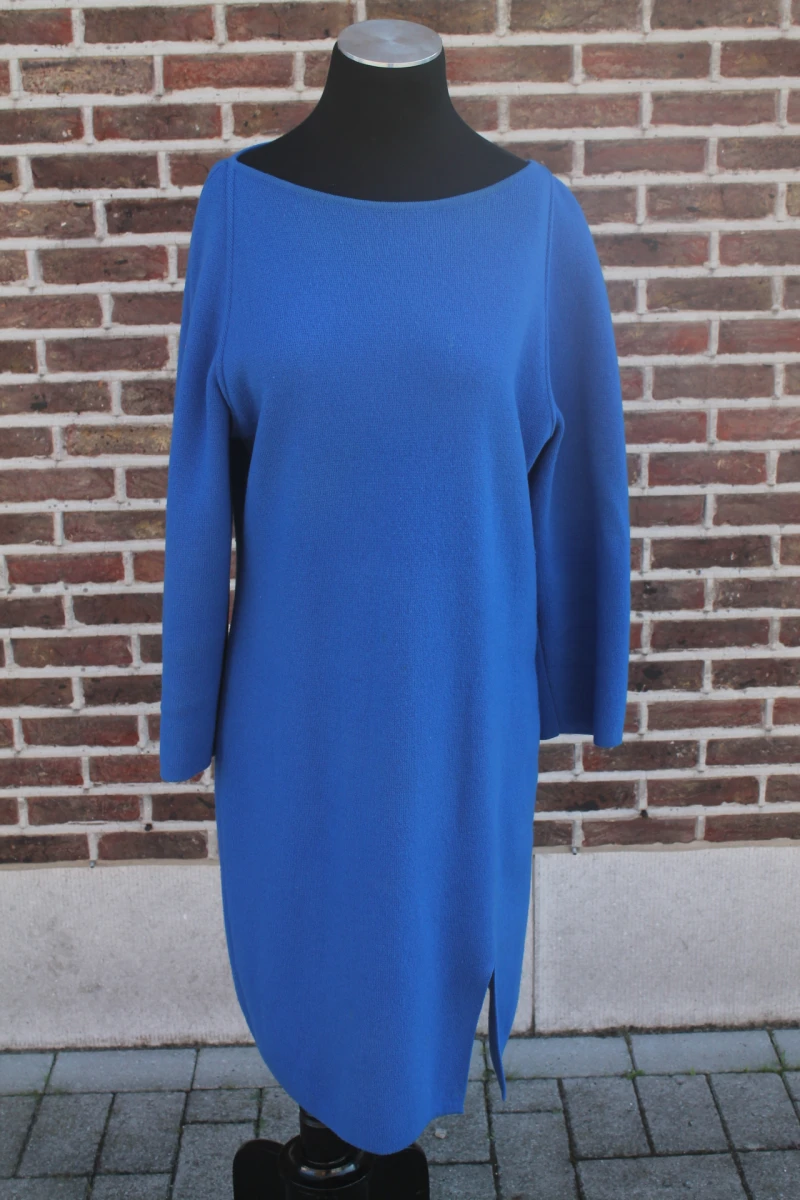 Blauw wollen kleed (Natan) - Maat 42 - foto 2