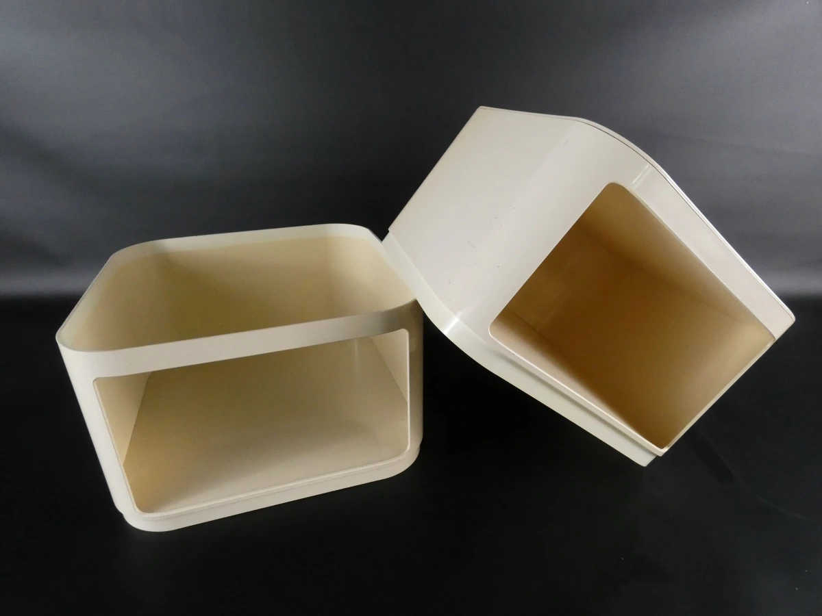 2 vintage opbergboxen - Kartell Italy - foto 2