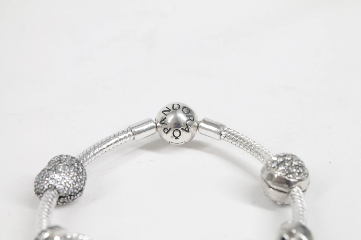 Pandora armband met diverse bedels - foto 6