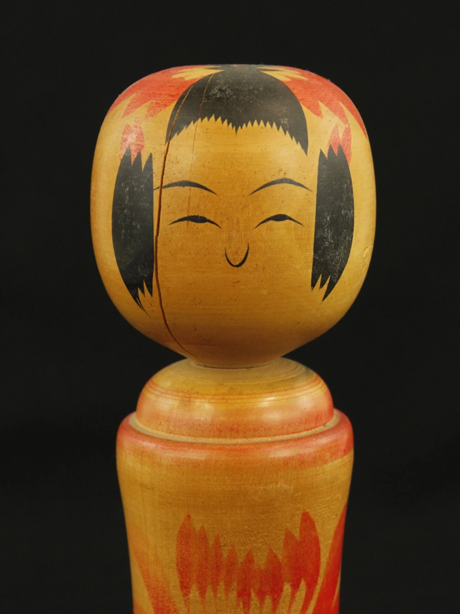 Traditionele Japanse Kokeshi Pop – Naruko Stijl met piepgeluid - foto 2