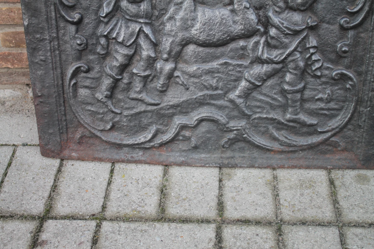 Gietijzeren haardplaat 'Retour de chasse' - foto 5